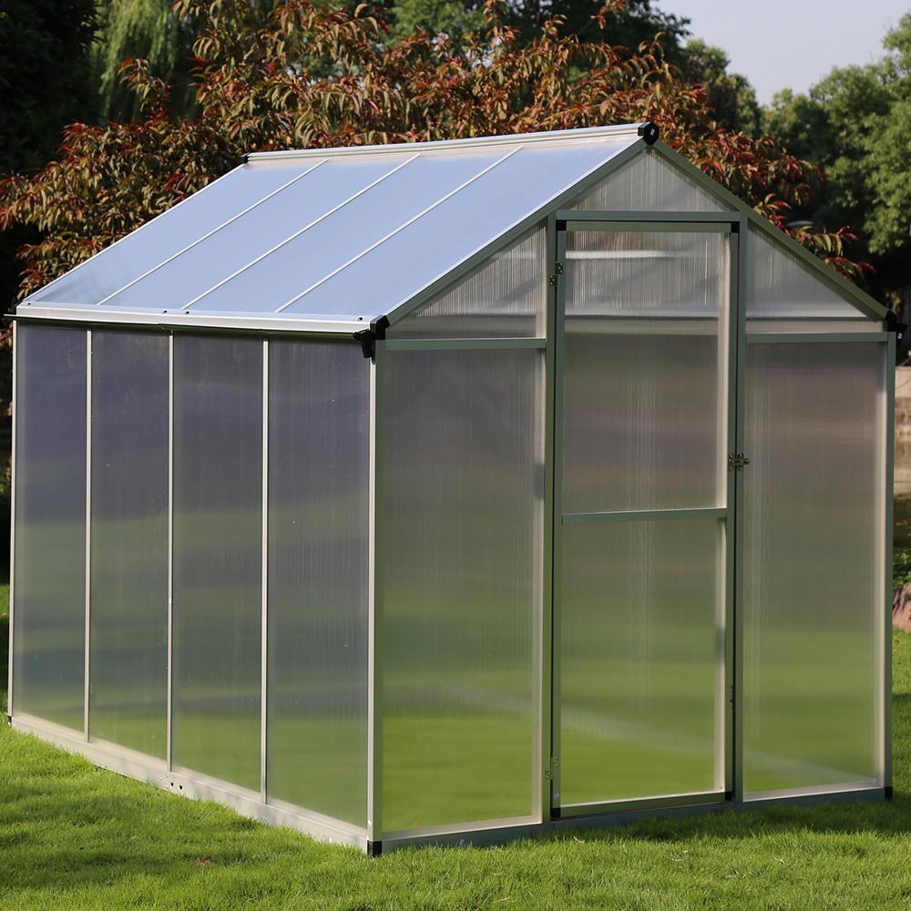 190-4 242x190x195cm Transparent Plant Single Hinged Door Green House