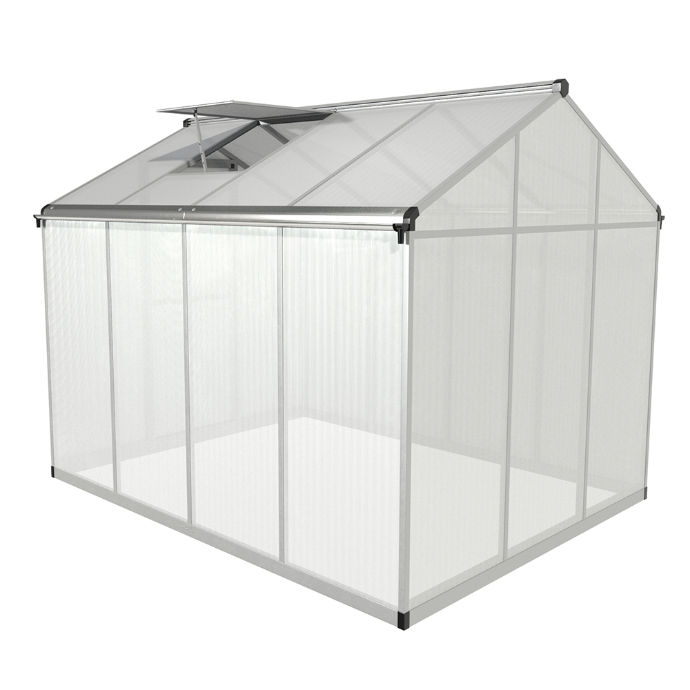 190-4 242x190x195cm Transparent Plant Single Hinged Door Green House