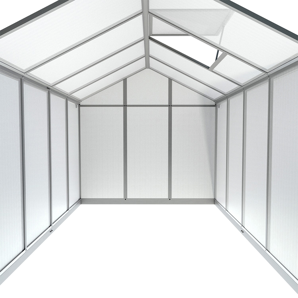 190-5 302x190x195cm Aluminum Frame Single Hinged Door Walk-in Greenhouse