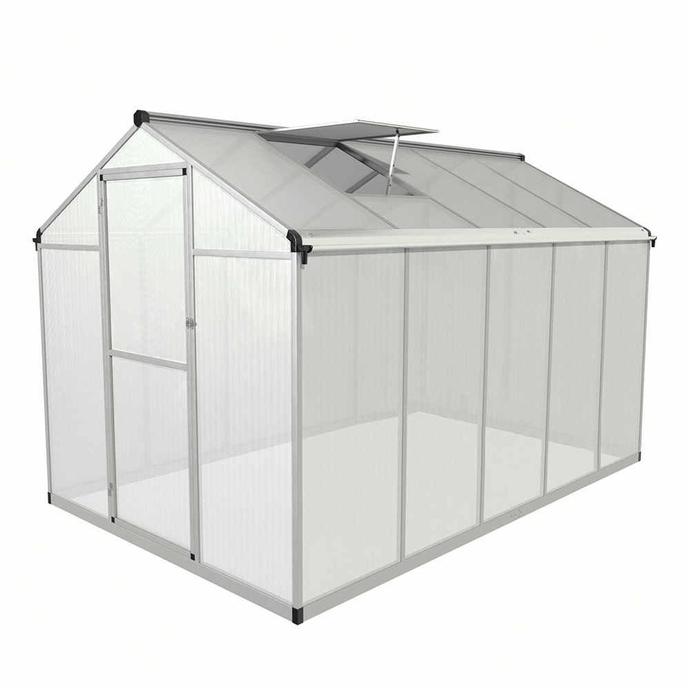 190-5 302x190x195cm Aluminum Frame Single Hinged Door Walk-in Greenhouse