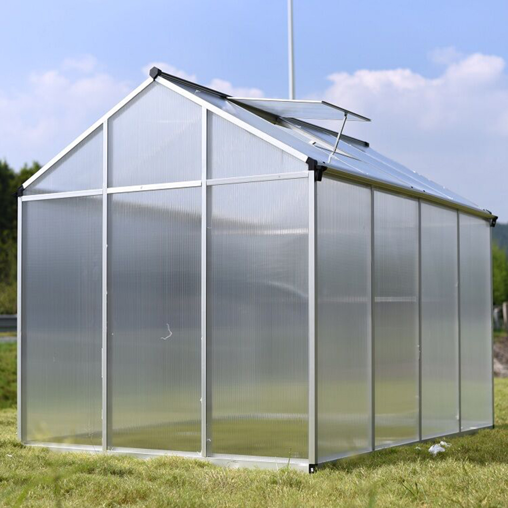 190-4 242x190x195cm Transparent Plant Single Hinged Door Green House