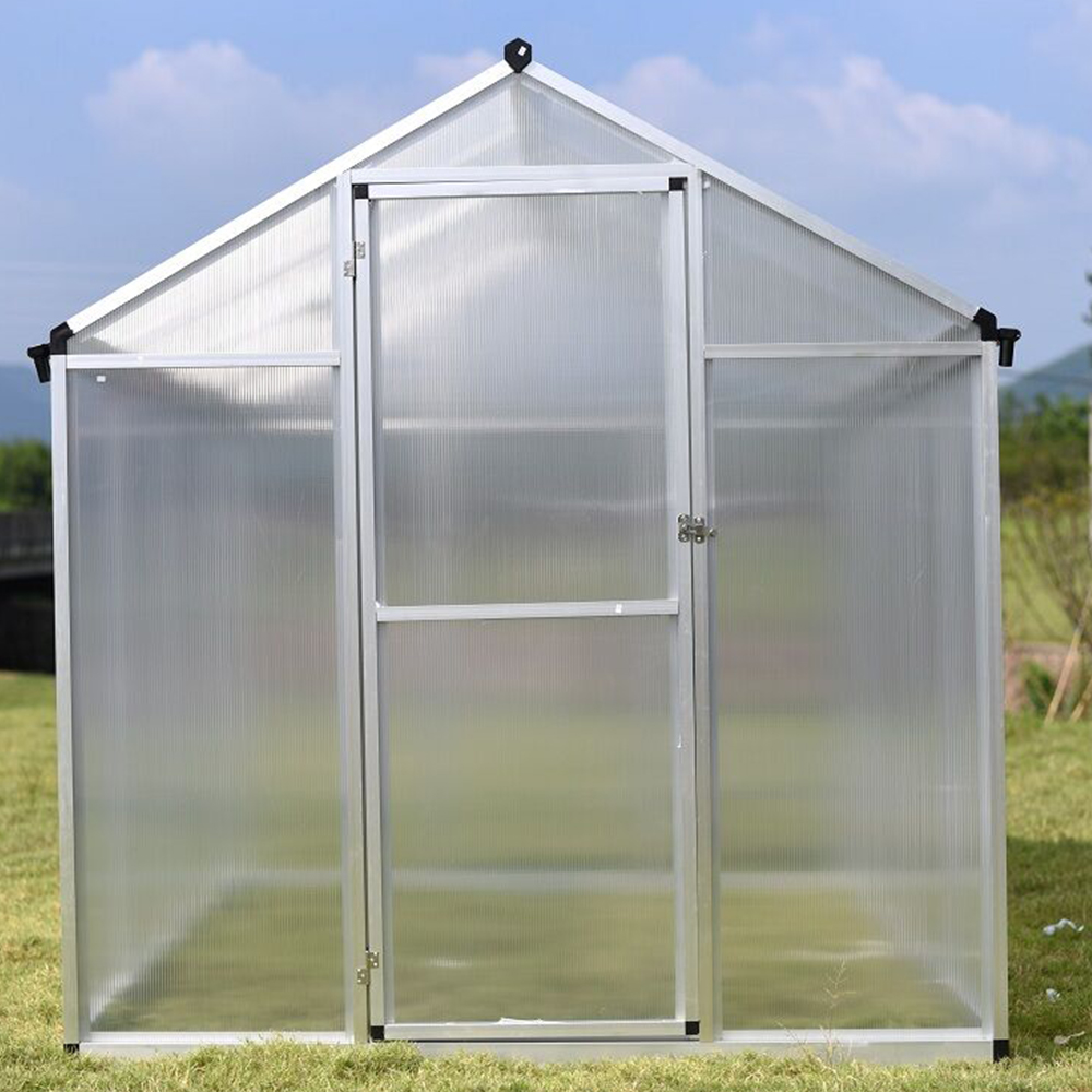 190-4 242x190x195cm Transparent Plant Single Hinged Door Green House