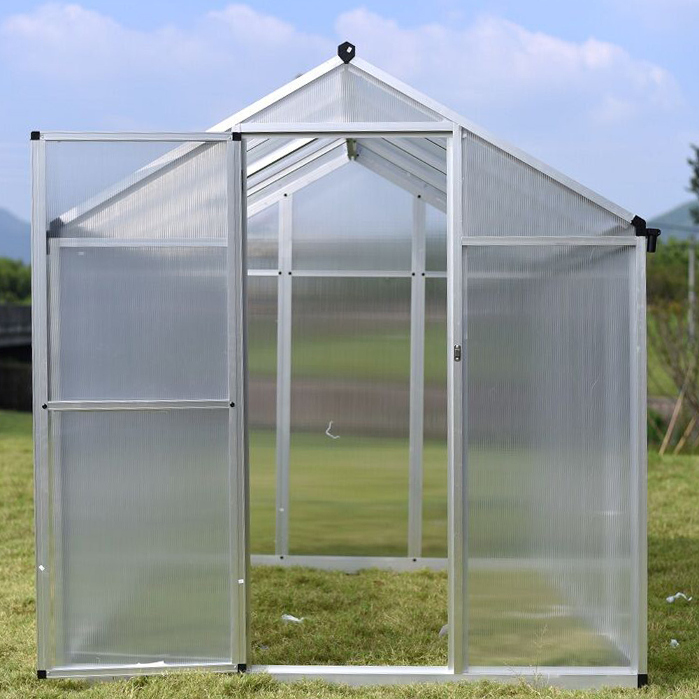 190-4 242x190x195cm Transparent Plant Single Hinged Door Green House