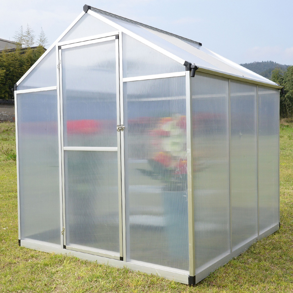 190-3 182x190x195cm  Single Hinged Door Garden Walk-in Greenhouse