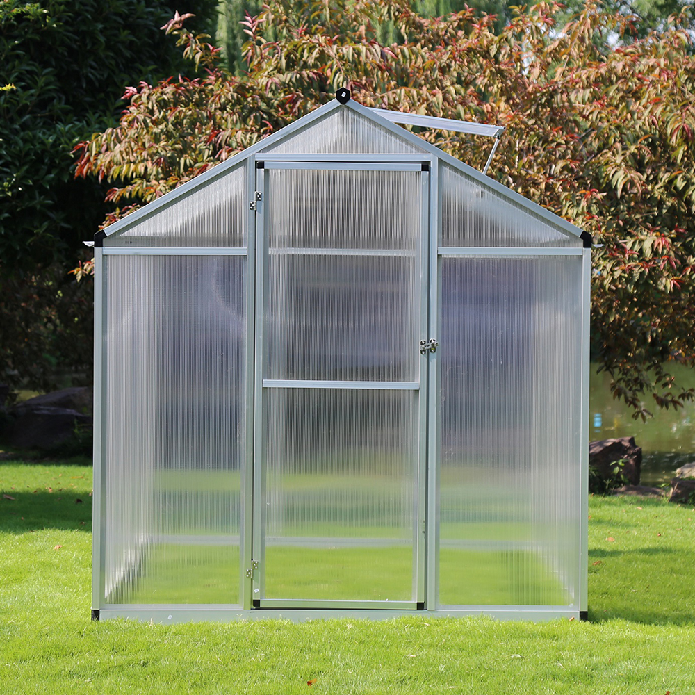 190-4 242x190x195cm Transparent Plant Single Hinged Door Green House