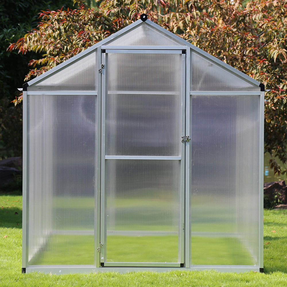 190-4 242x190x195cm Transparent Plant Single Hinged Door Green House