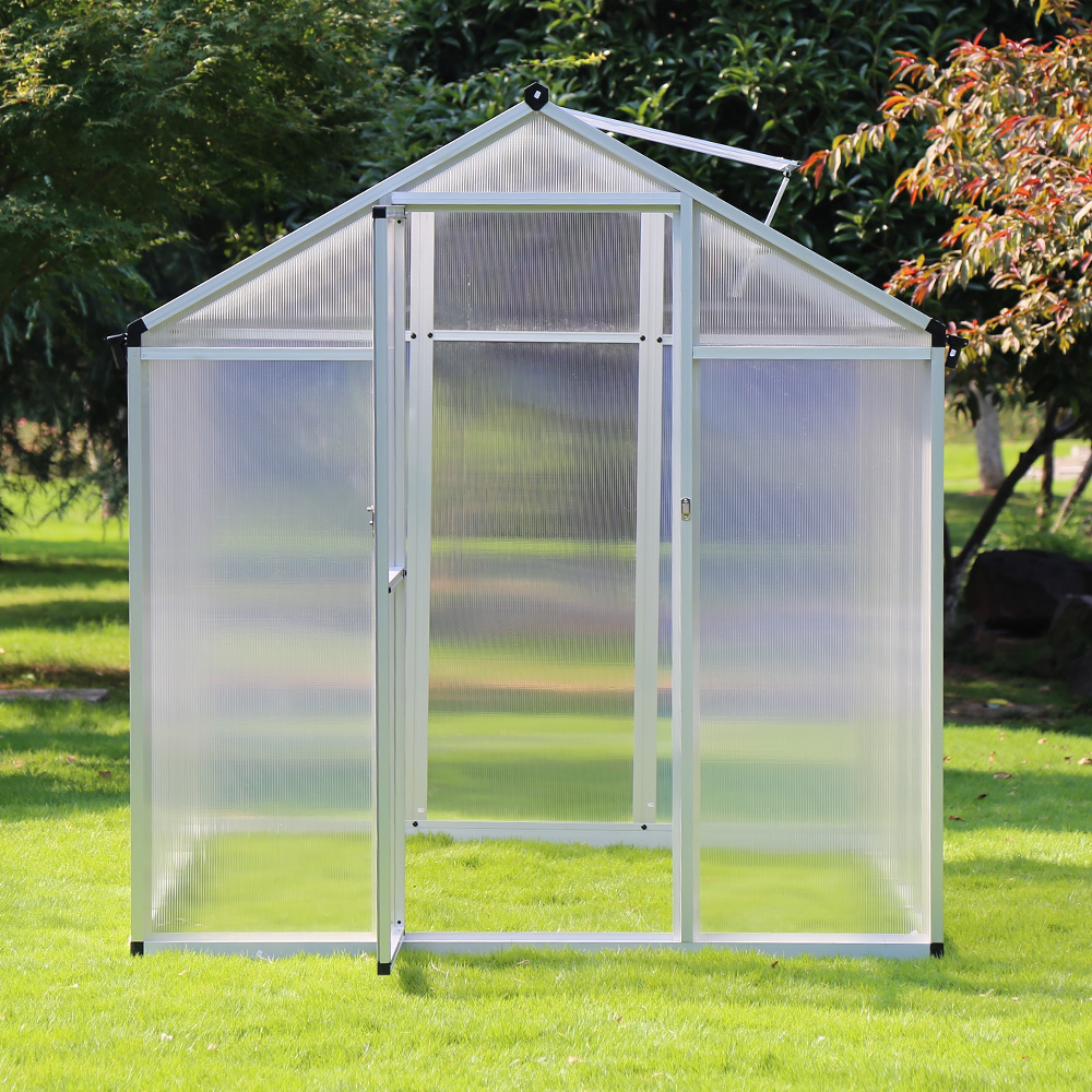 190-4 242x190x195cm Transparent Plant Single Hinged Door Green House