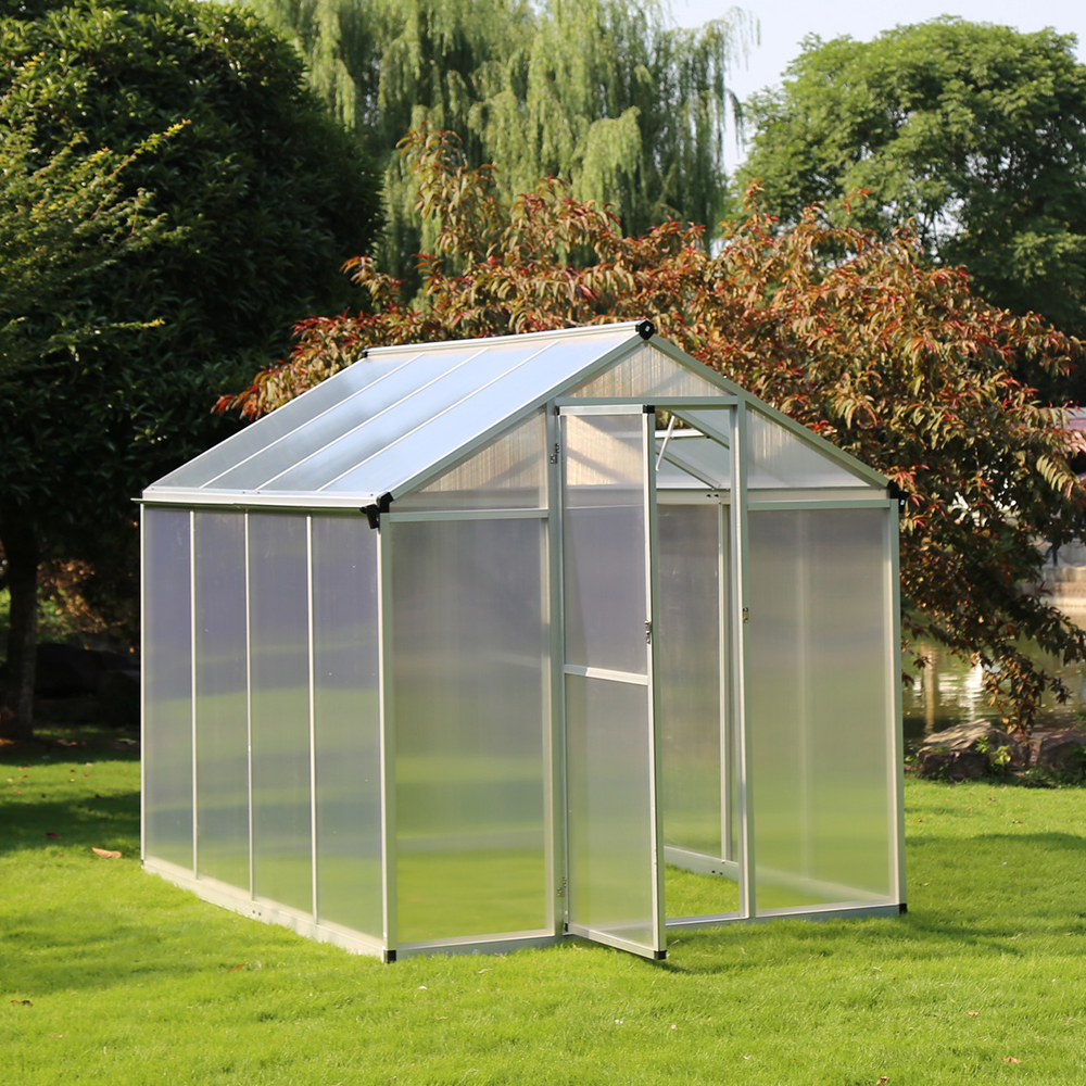 190-4 242x190x195cm Transparent Plant Single Hinged Door Green House