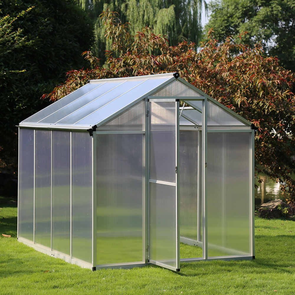 190-4 242x190x195cm Transparent Plant Single Hinged Door Green House