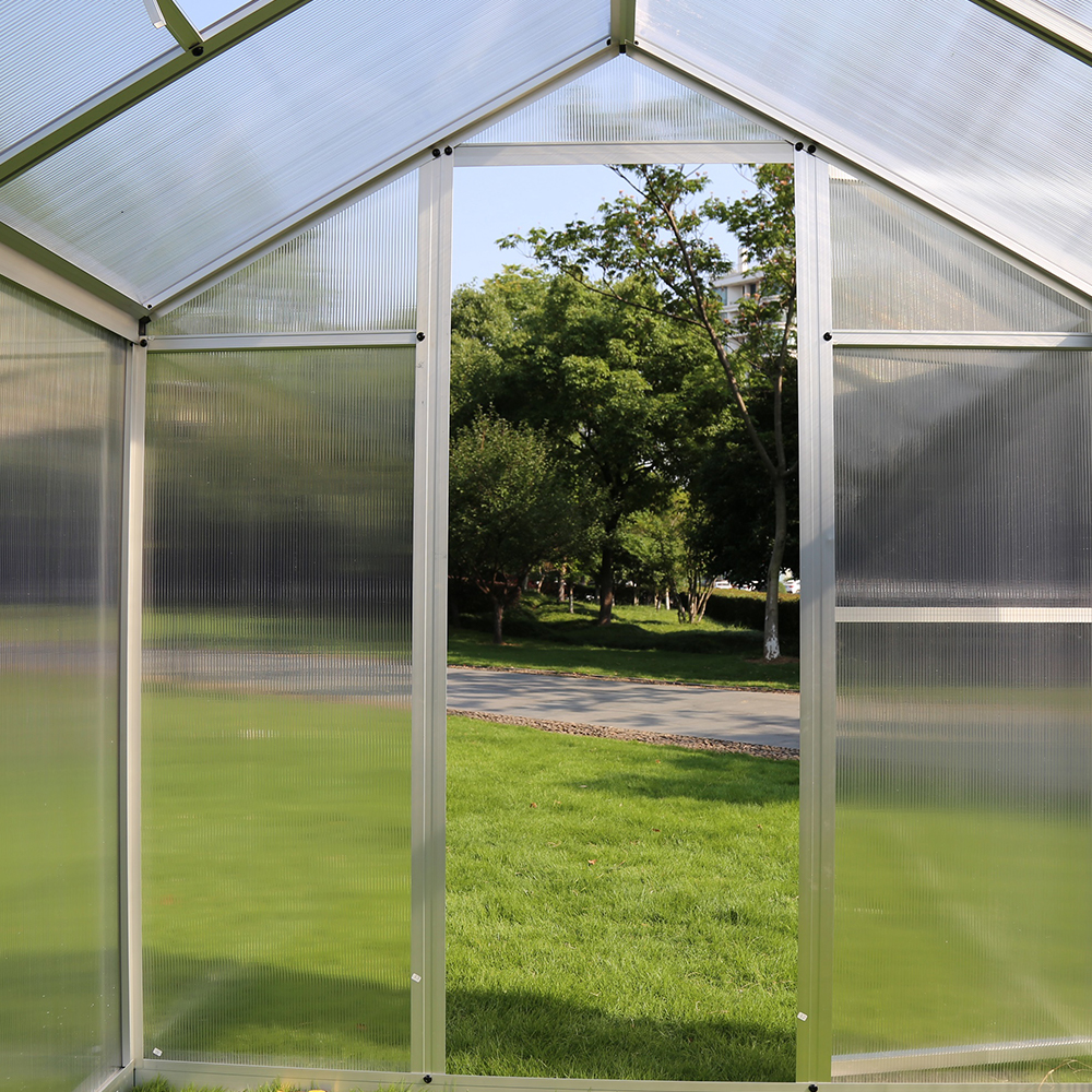 190-4 242x190x195cm Transparent Plant Single Hinged Door Green House