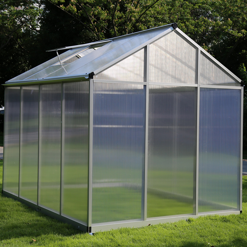 190-4 242x190x195cm Transparent Plant Single Hinged Door Green House