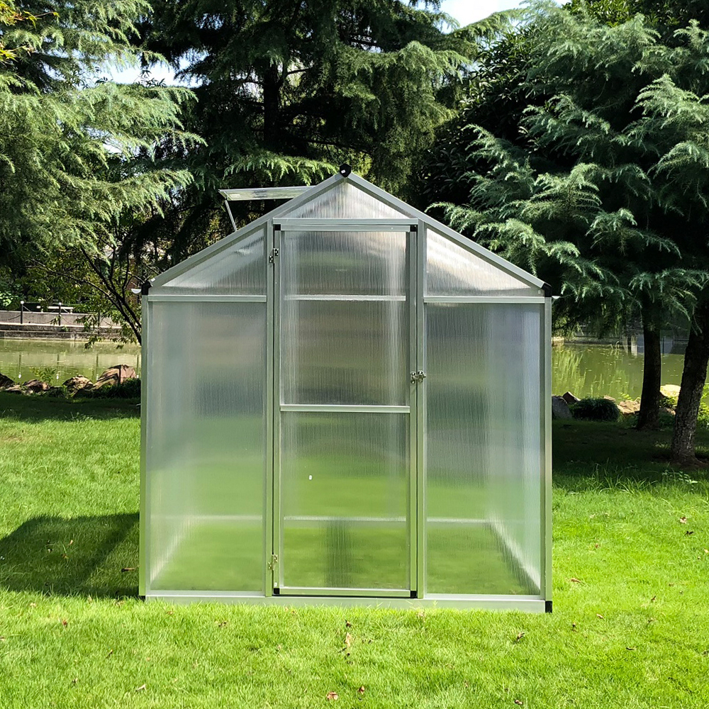 190-3 182x190x195cm  Single Hinged Door Garden Walk-in Greenhouse