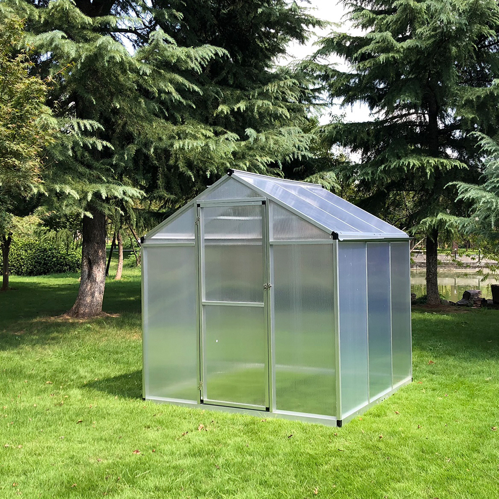 190-3 182x190x195cm  Single Hinged Door Garden Walk-in Greenhouse