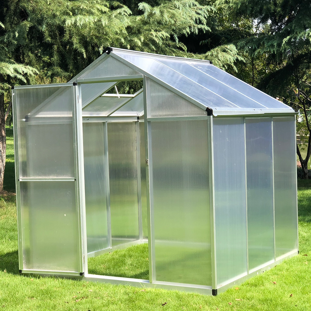 190-3 182x190x195cm  Single Hinged Door Garden Walk-in Greenhouse