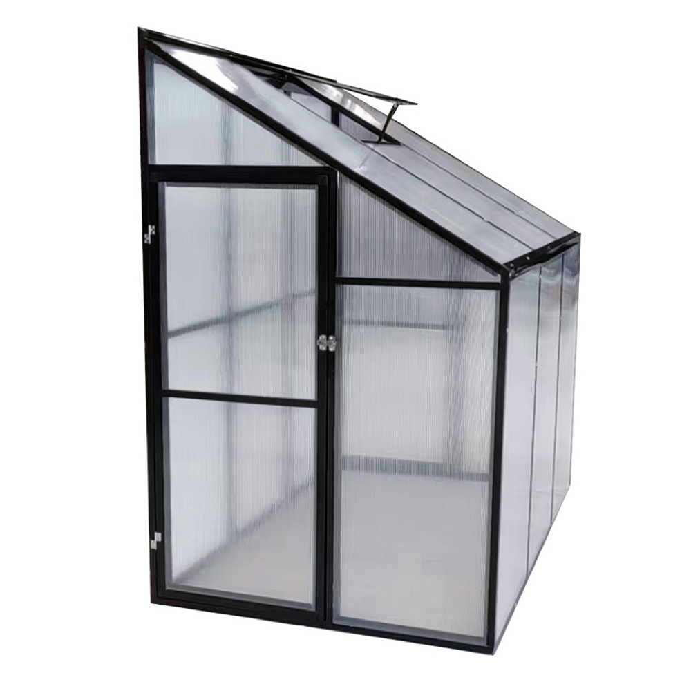 LG-NG190-3 182x122x195cm Backyard Polycarbonate Lean To Green House